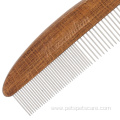 Upscale Wooden Handle Pet Fur Remover Comb